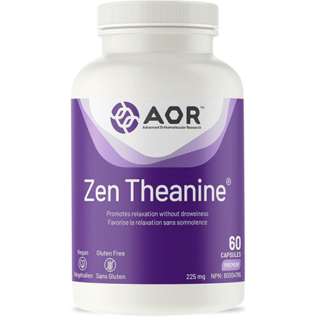 AOR Zen Theanine 225mg 60 Capsules 60-Day Supply