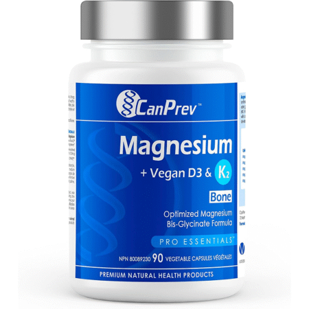 CanPrev - Magnesium + Vegan D3 & K2, 90 v-caps