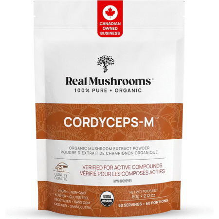 Real Mushrooms Cordyceps Peak Performance Supplement for Energy, Stamina & Endurance