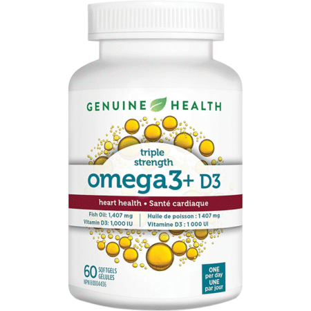 Genuine Health Omega3+ Triple-Strength + D3