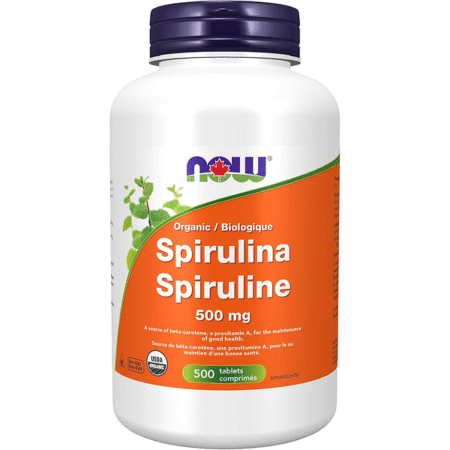 NOW Supplements, Organic Spirulina 500 mg with Vitamins