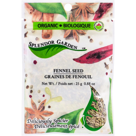 Splendor Garden organic Fennel Seed,25.0 Gram