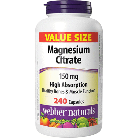 Webber Naturals Magnesium Citrate Caps