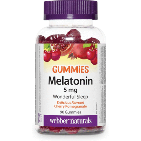 Webber Naturals Melatonin 5 mg Extra Strength Gummy