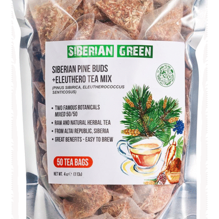 Siberian Green Ginseng Root Tea with Siberian Pine Tree Buds